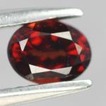 gemstone: โกเมน-Garnet size: 6.2x4.8x3.4 carat: 0.79Ct.