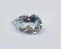 Blue Topaz พลอยบลูโทพาส พลอยสีฟ้า ทรงหยดน้ำ เสริมดวงวันศุกร์ เสริมราศีธนู หินสีเสริมดวง แก้ชง พลอยแท้ มีใบเซอร์ฯ พลอยไม่เผา