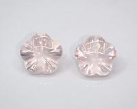 rose quartz ควอทซ์สีกุหลาบ อัญมณีสีชมพู หินมงคล เสริมดวงความรัก หินโชคลาภ ต่างหู พลอยดิบ โรสควอทซ์ อัญมณีแก้ชง