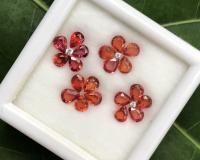  พลอยเนื้อแข็ง พลอยทรงหยดน้ำ  พลอยประจำวันเกิดพฤหัส ต่างหู จี้ แหวน พลอยเสริมดวง พลอยแท้ พลอยเผาเก่า 