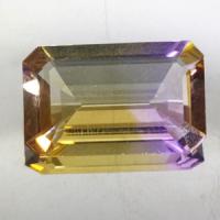 gemstone: อเมทริน-Ametrine size: 25.2x15.5x7.1 carat: 20.75Ct.