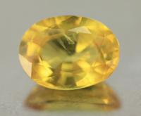 gemstone: บุษราคัม-Yellow Sapphire size: 8.5x6.3x4.1 carat: 1.88Ct.