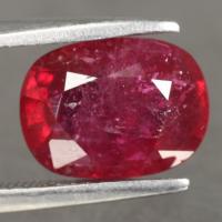 gemstone: ทับทิม-Ruby size: 10.0x7.5x5.0  carat: 3.85Ct.