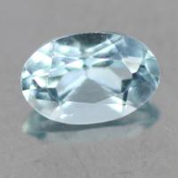 gemstone: อะคัวมารีน-Aquamarine size: 6.0x4.0 carat: 0.94Ct.