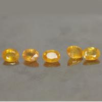 gemstone: บุษราคัม-Yellow Sapphire size: 7.5x5.5 carat: 7.15Ct.