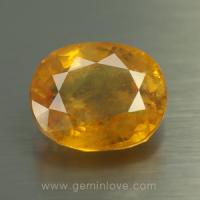 yellow sapphire พลอยบุษราคัม g1-723-3