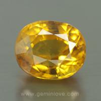 yellow sapphire พลอยบุษราคัม g1-724-3
