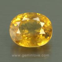 yellow sapphire พลอยบุษราคัม g1-724-4