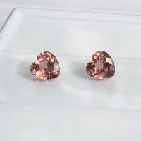 Natural Zircon unheated heart พลอยเพทายดิบ พลอยแท้ อัญมณี พลอยดิบ ดูดวง เสริมดวง พลอยทำต่างหู แหวนเพชร มีใบเซอร์ฯ รับสั่งทำเครื่องประดับ