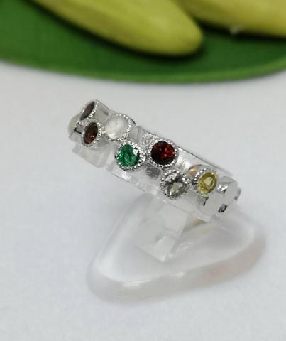 แหวนพลอยนพเก้า เพชร เพทาย ไพลิน ทับทิม มรกต บุษราคัม โกเมน มุกดาหาร ไพฑูรย์ พลอยเสริมดวง ดูดวง แก้ชง เสริมราศี เสริมธาตุ พลอยแท้