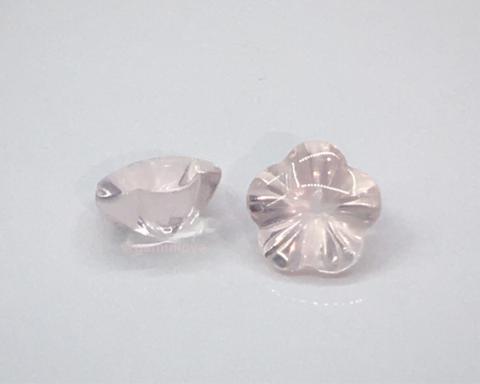 rose quartz ควอทซ์สีกุหลาบ อัญมณีสีชมพู หินมงคล เสริมดวงความรัก หินโชคลาภ ต่างหู พลอยดิบ โรสควอทซ์ อัญมณีแก้ชง