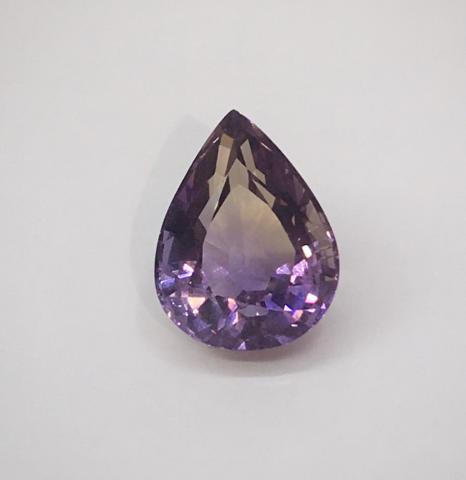 พลอยอะเมทริน สีม่วง ทอง ametrine พลอยแท้ อะเมทิสต์ amethyst เสริมดวง เสริมราศี พลอยแท้ ราคาถูก มีใบเซอร์ จี้พลอย ทรงหยดน้ำ เจมส์อินเลิฟ