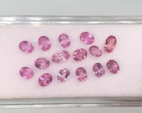 pinksapphire pinkgems gemstone พลอยซัฟไฟร์สีชมพู  เสริมดวงวันอังคาร พลอยพิ้งซัฟไฟร์ พลอยเผาเก่า มีใบเซอร์ฯ พลอยแท้สีชมพู