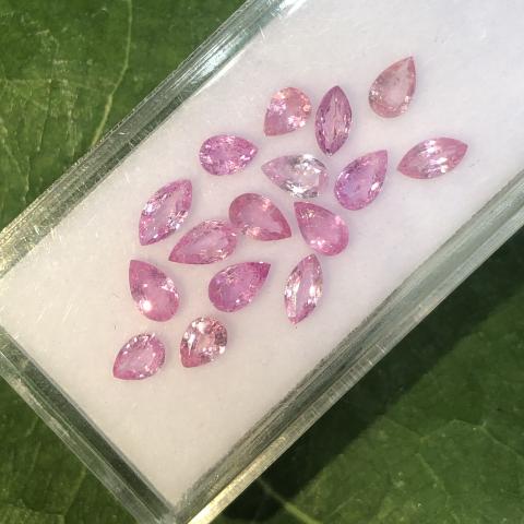 pinksapphire pinkgems gemstone พลอยซัฟไฟร์สีชมพู  เสริมดวงวันอังคาร พลอยพิ้งซัฟไฟร์ พลอยเผาเก่า มีใบเซอร์ฯ พลอยแท้สีชมพู