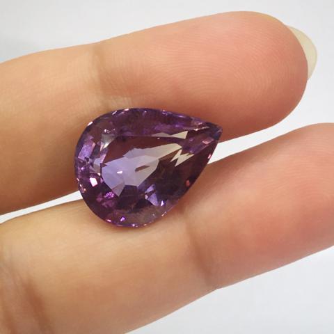 พลอยอะเมทริน สีม่วง ทอง ametrine พลอยแท้ อะเมทิสต์ amethyst เสริมดวง เสริมราศี พลอยแท้ ราคาถูก มีใบเซอร์ จี้พลอย ทรงหยดน้ำ เจมส์อินเลิฟ