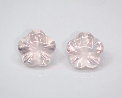 rose quartz ควอทซ์สีกุหลาบ อัญมณีสีชมพู หินมงคล เสริมดวงความรัก หินโชคลาภ ต่างหู พลอยดิบ โรสควอทซ์ อัญมณีแก้ชง
