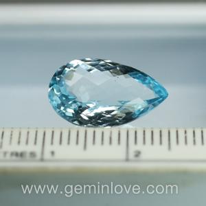 Blue Topaz พลอยบลูโทพาส พลอยสีฟ้า ต่างหู เสริมดวงวันศุกร์ เสริมราศีกันย์ พลอยดิบ พลอยแท้ มีใบเซอร์ฯ