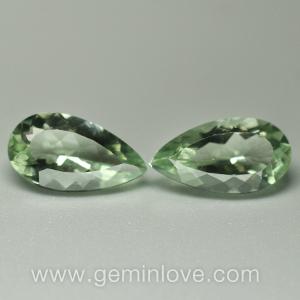 Green Amethyst Natural Gemstone พลอยอะเมทิสต์สีเขียวอ่อน พลอยดิบ g1-739