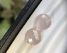 rose quartz ควอทซ์สีกุหลาบ อัญมณีสีชมพู หินมงคล เสริมดวงความรัก หินโชคลาภ geminlove ต่างหู พลอยดิบ โรสควอทซ์ อัญมณีแก้ชง