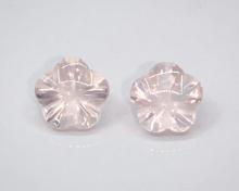 rose quartz ควอทซ์สีกุหลาบ อัญมณีสีชมพู หินมงคล เสริมดวงความรัก หินโชคลาภ ต่างหู พลอยดิบ โรสควอทซ์ อัญมณีแก้ชง