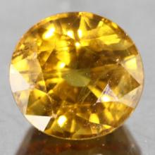gemstone: บุษราคัม-Yellow Sapphire size: 5.5x5.5 carat: 0.85Ct.