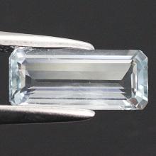 พลอยอะความารีนแท่ง 0.55 กะรัต gemstone: อะคัวมารีน-Aquamarine size: 6.0x4.0x3.1 carat: 0.55Ct.