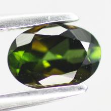 พลอยทัวร์มาลีน 0.82 กะรัต gemstone: กรีนทัวมาลีน-Green Tourmaline size: 7.0x5.0x3.5 carat: 0.82Ct.
