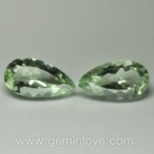 Green Amethyst Natural Gemstone พลอยอะเมทิสต์สีเขียวอ่อน พลอยดิบ g1-739