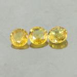 gemstone: บุษราคัม-Yellow Sapphire size: 6.0x6.0 carat: 2.84Ct.