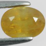 yellow sapphire พลอยบุษราคัม g1-559-14