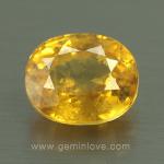 yellow sapphire พลอยบุษราคัม g1-724-4