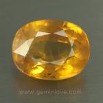 yellow sapphire พลอยบุษราคัม g1-724-9