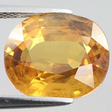 gemstone: บุษราคัม-Yellow Sapphire size: 12.7x11.0x7.0 carat: 9.28Ct.