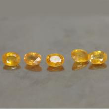 gemstone: บุษราคัม-Yellow Sapphire size: 7.5x5.5 carat: 7.15Ct.